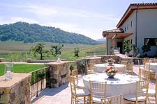 Photo of terrace at Clos LaChance  winery
