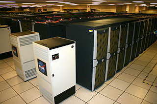 Photo of Pleiades Supercomputer at NASA Ames Research Center